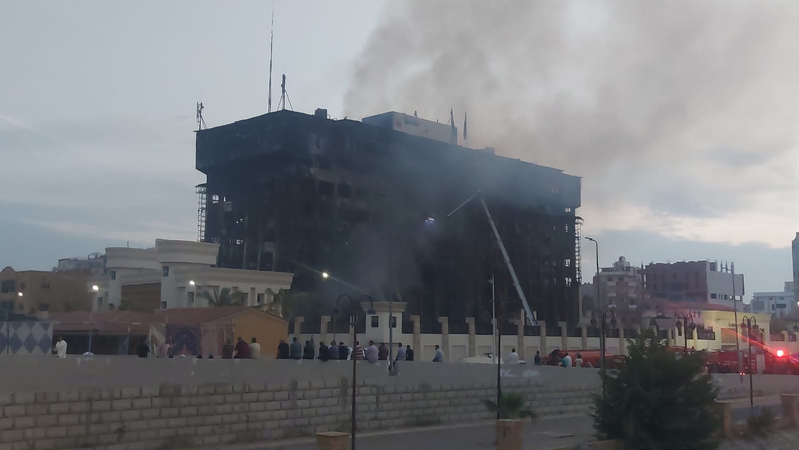 السيطرة على حريق مديرية أمن الإسماعيلية